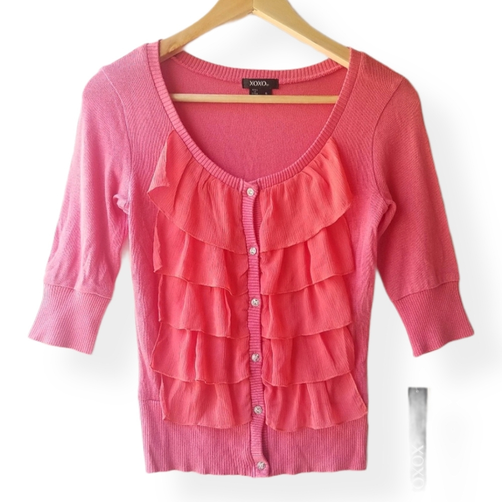 XOXO | Cardigan 3/4 sleeves Scoop Neck NWT Small